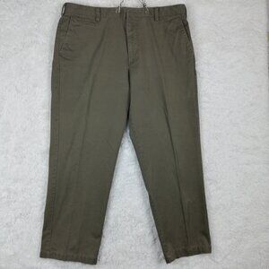 Dockers Mens Pants D4 Trouser Relaxed‎ Fit Pleated Brown Dress Pockets 40x30